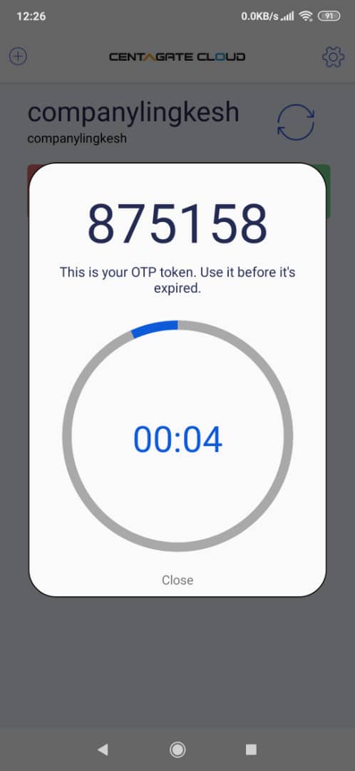 Otp Code Rotation CR OTP Authentication